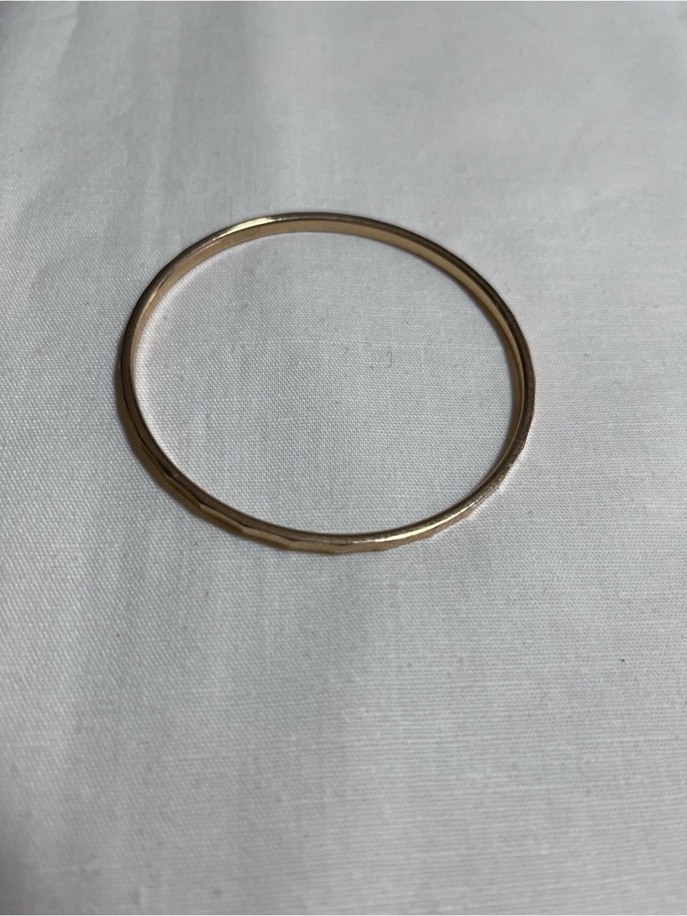 Monet Gold-Tone Thin Textured Bangle Bracelet